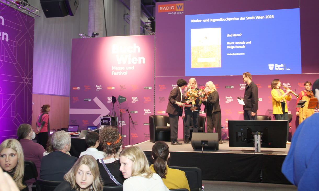 Preisverleihung an das Duo Heinz Janisch, Helga Bansch für 