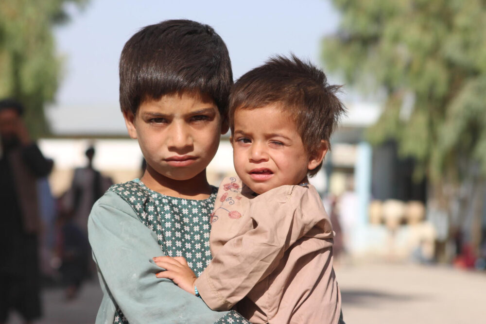 Im Flüchtlingslager Haji in Kandahar (Süd-Afghanistan) für Binnen-Vertrieben