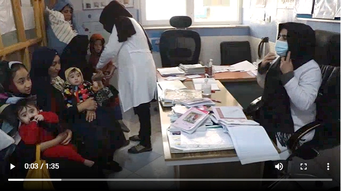 Screenshot aus einem Video über einen Hilfseinsatz von Unicef-Afghanistan in Bamyan
