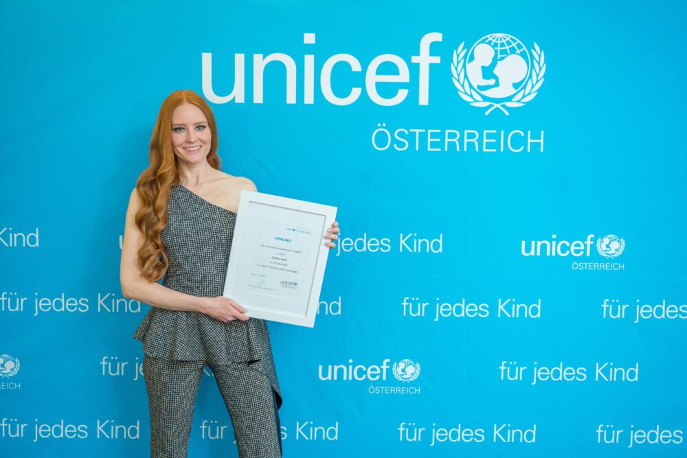 Barbara Meier, nun Ehrenbeauftragte von Unicef Österreich