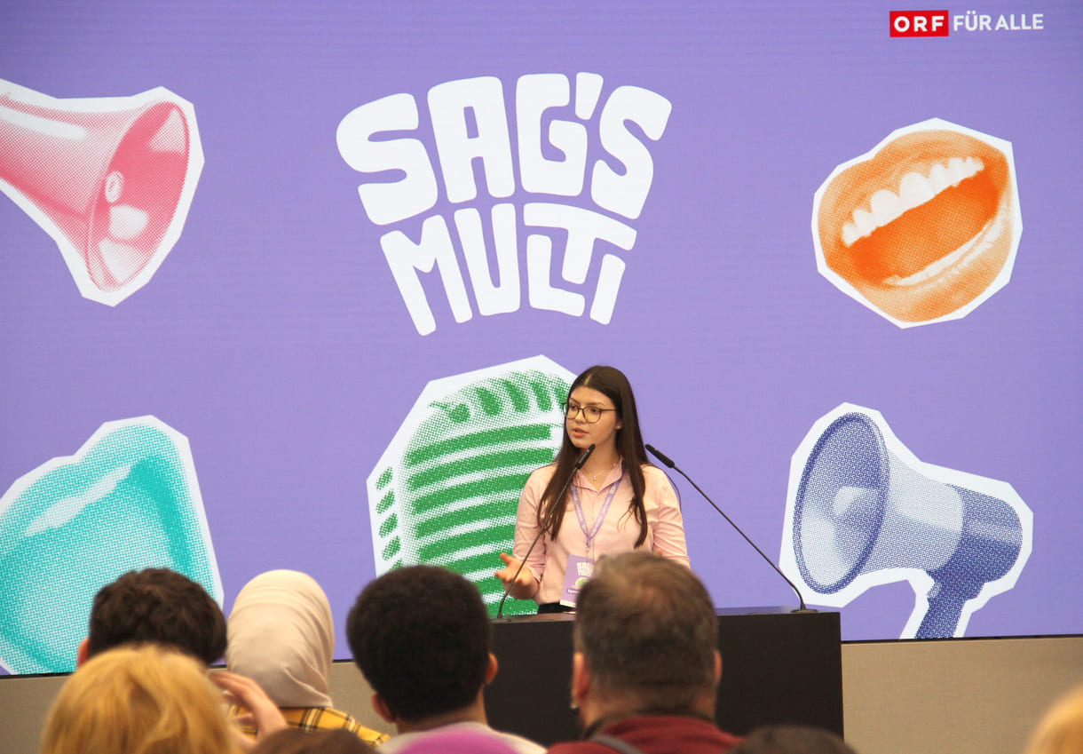 Vesna Tegeltija vom GRG 10, verwendete die Sprachen Serbisch und Deutsch