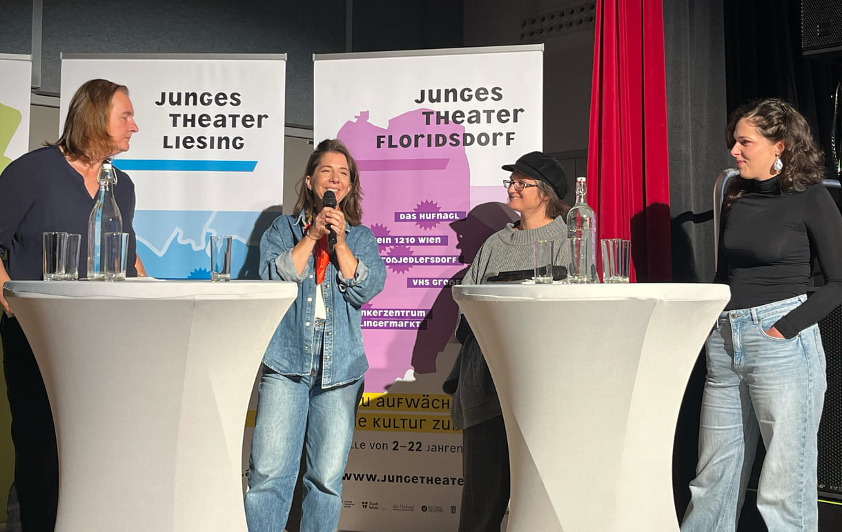 Nika Sommeregger, Christina Aksoy, Nico Wind und Sarah Scherer (von links nach rechts)