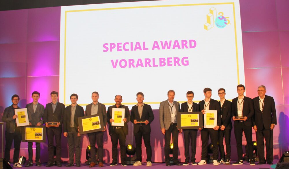 Heuer gab es erstemals einen Vorarlberger Sonderpreis -für drei Teams: Auf innovative Mädchen wurde von der 