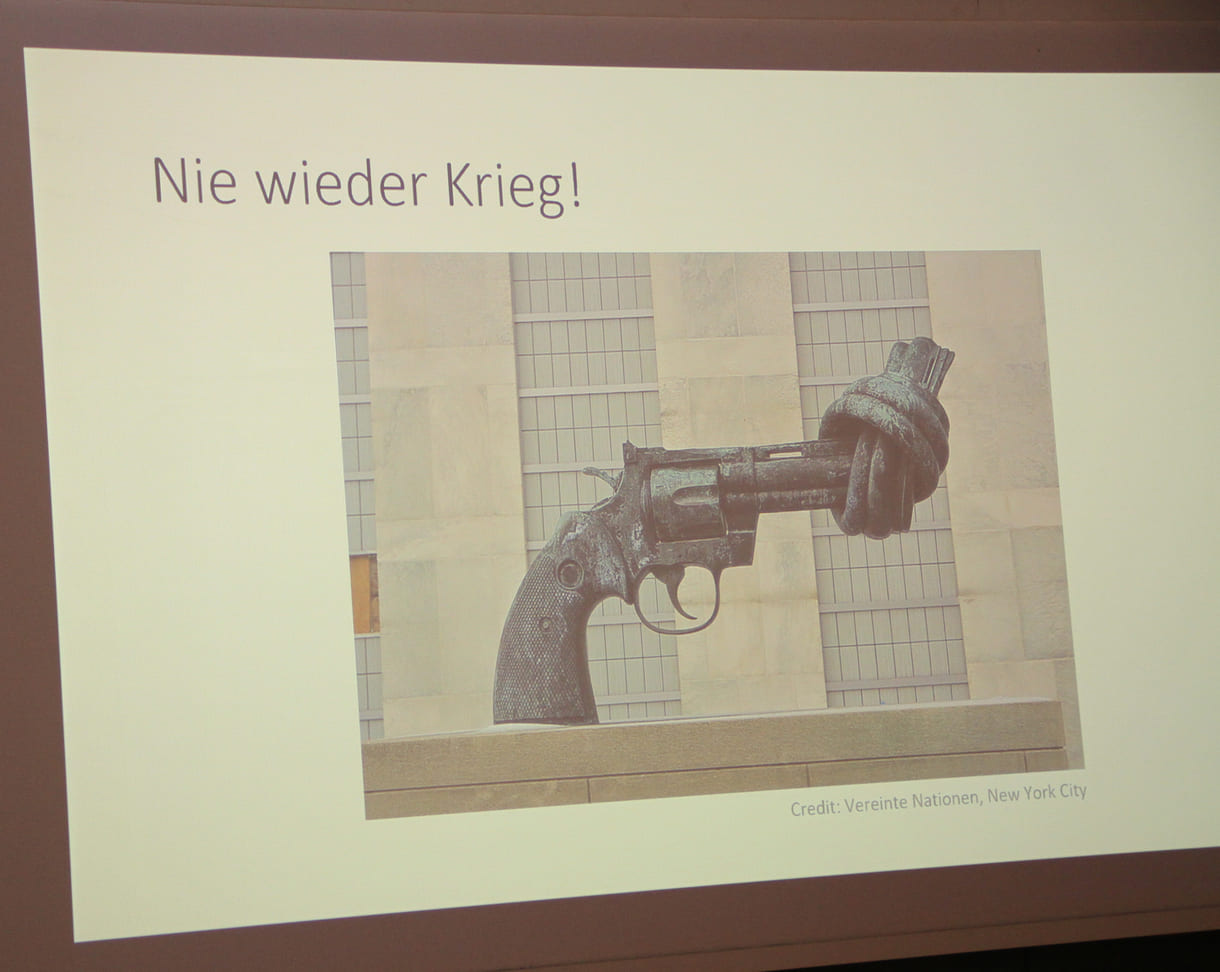 Folie, die Völkerrechtlerin Imrgard Marboe in der Lehrveranstaltung zu 80 Jahre UNO präsentierte