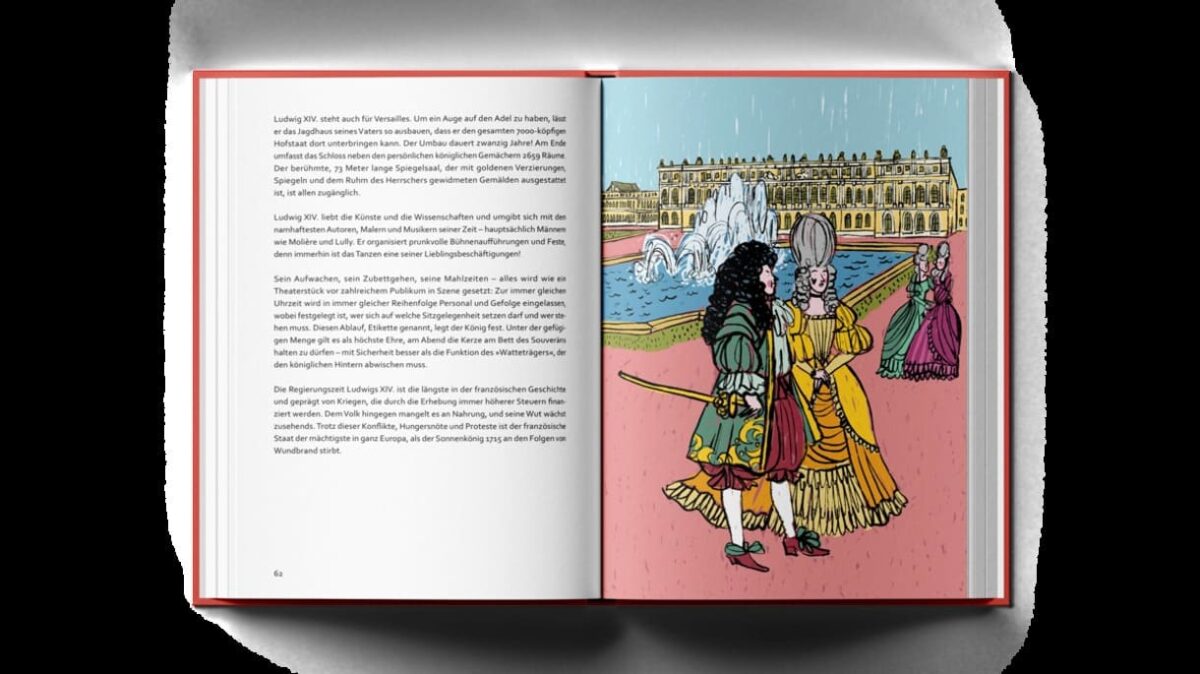 Doppelseite aus dem bebilderten Sachbuch "Wer hat hier das Sagen?"