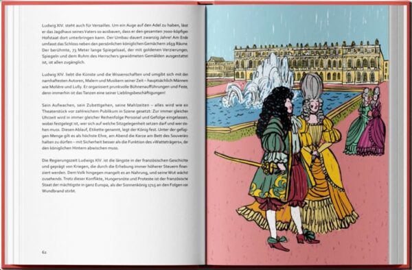 Doppelseite aus dem bebilderten Sachbuch "Wer hat hier das Sagen?"