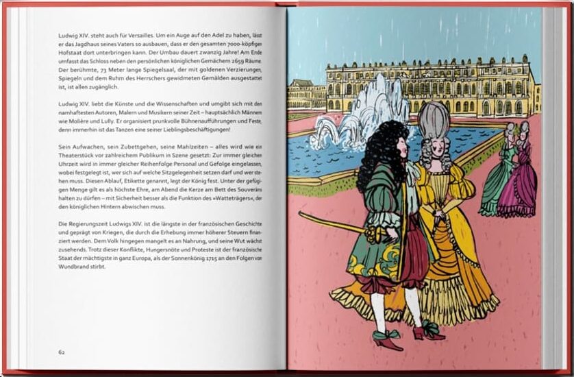 Doppelseite aus dem bebilderten Sachbuch "Wer hat hier das Sagen?"