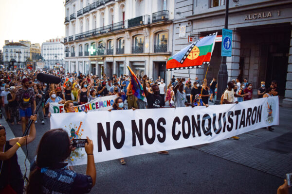 Zapatistas-Kundgebung in Madrid