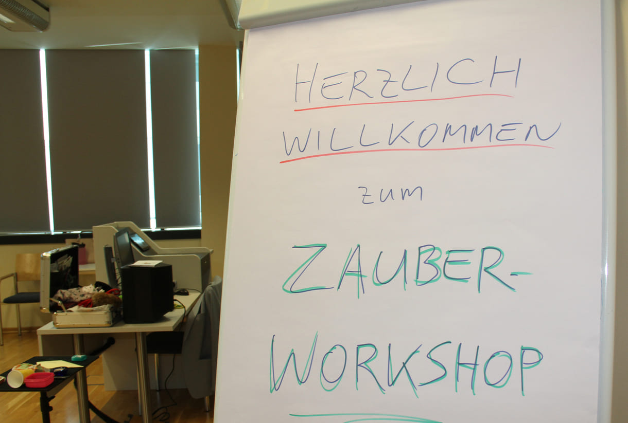 Plakat zum Zauber-Workshop