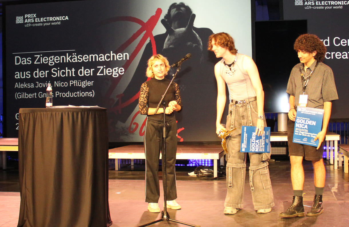 Preisverleihung an die Macher von „Das Ziegenkäsemachen aus der Sicht der Ziege“