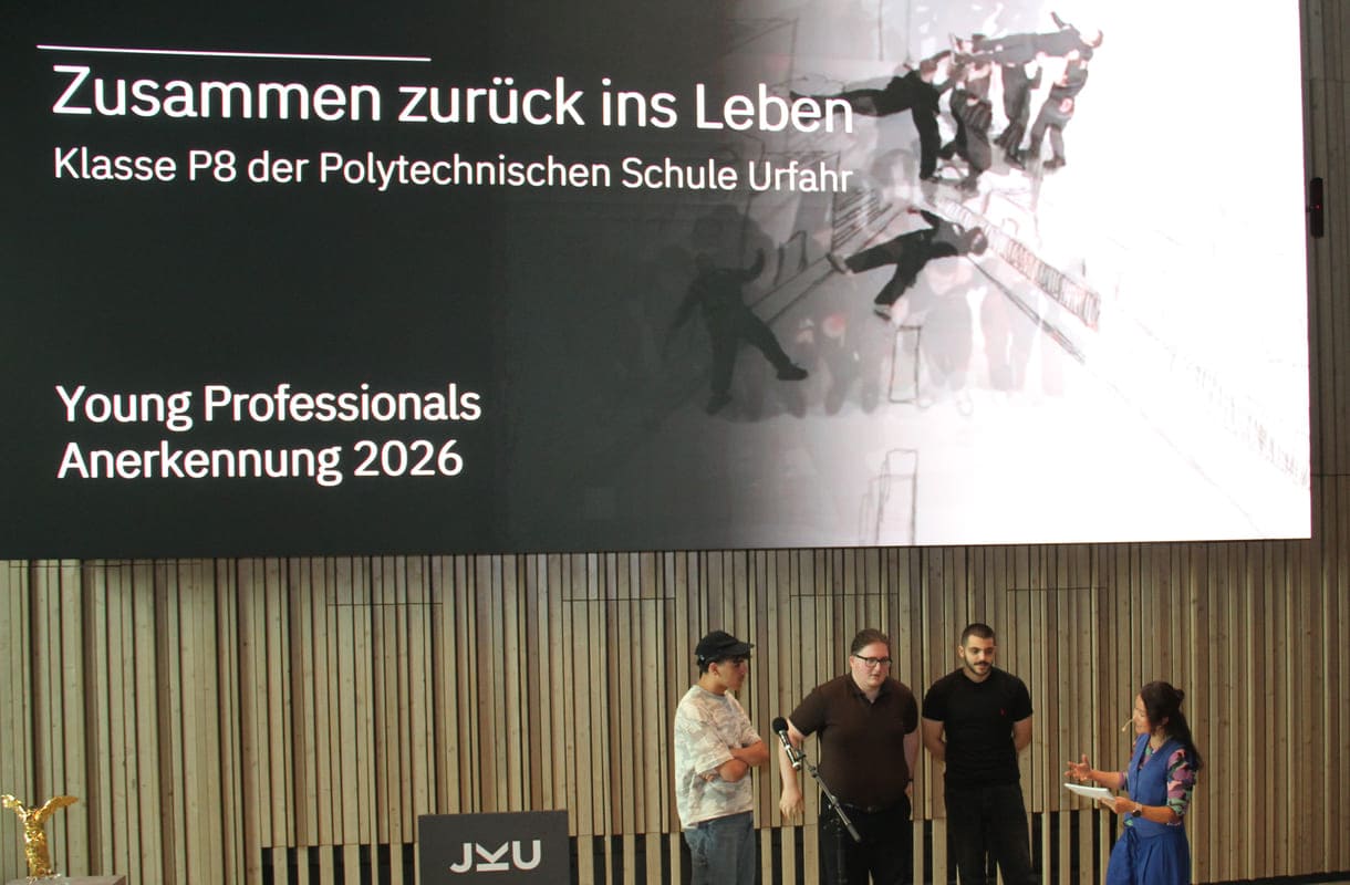 Preisverleihung für "Zusammen zurück ins Leben"